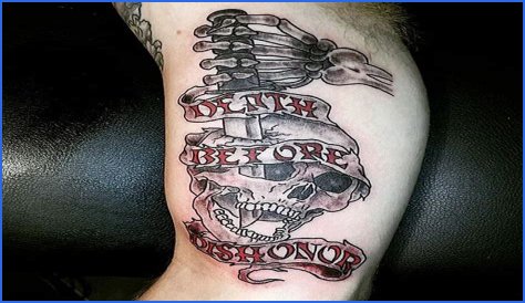 Death Before Dishonor Tattoo: A Code or Just Ink?